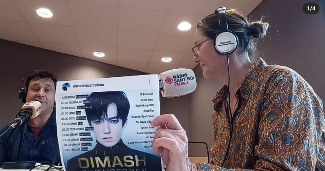 Песни Димаша звучат на радио Барселоны