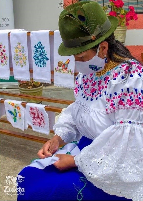 Traditional Zuleta embroidery