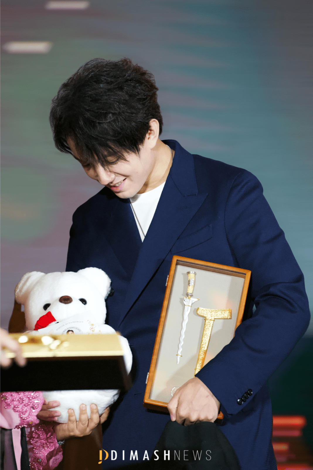 Dimash was awarded a medal for performing arts in Malaysia