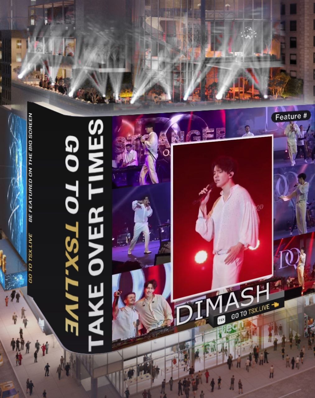Димаш в пятый раз представлен на Таймс-сквере в Нью-Йорке