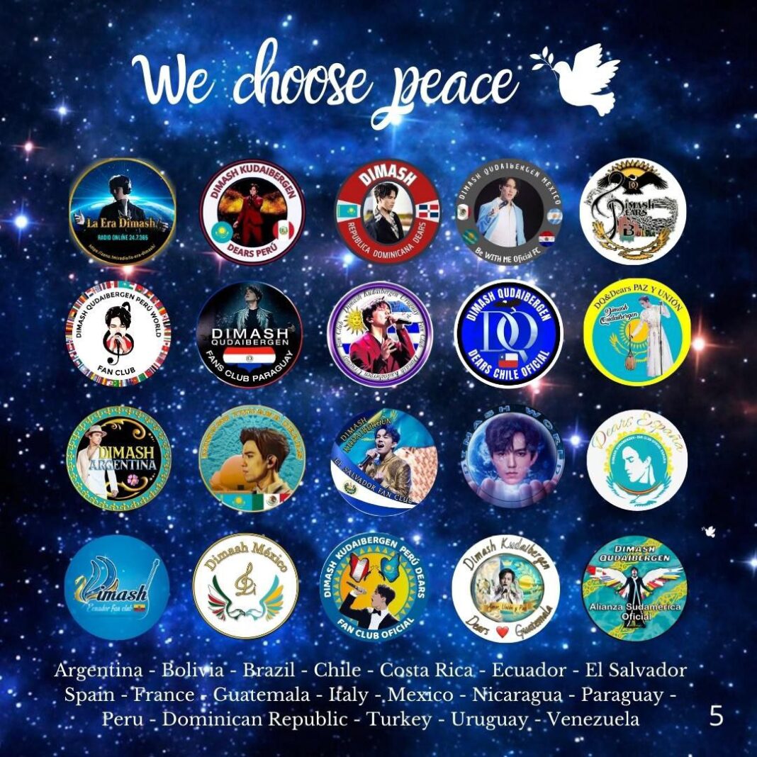 «Мы выбираем мир»: новый проект поклонников Димаша со всего мира