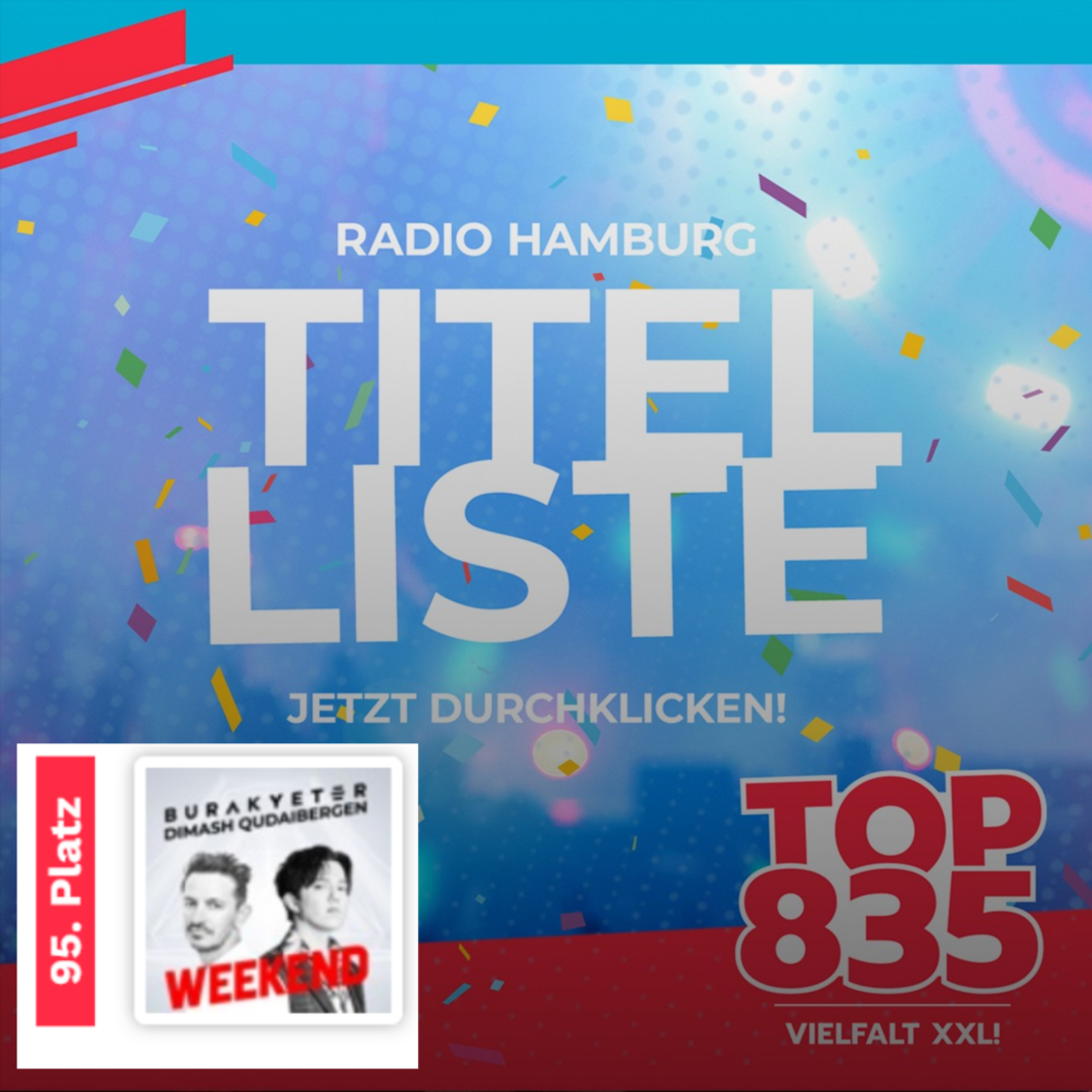 ‘Weekend’ Димаша и Бурака Йетер вошла в ТОП-100 песен радио Германии