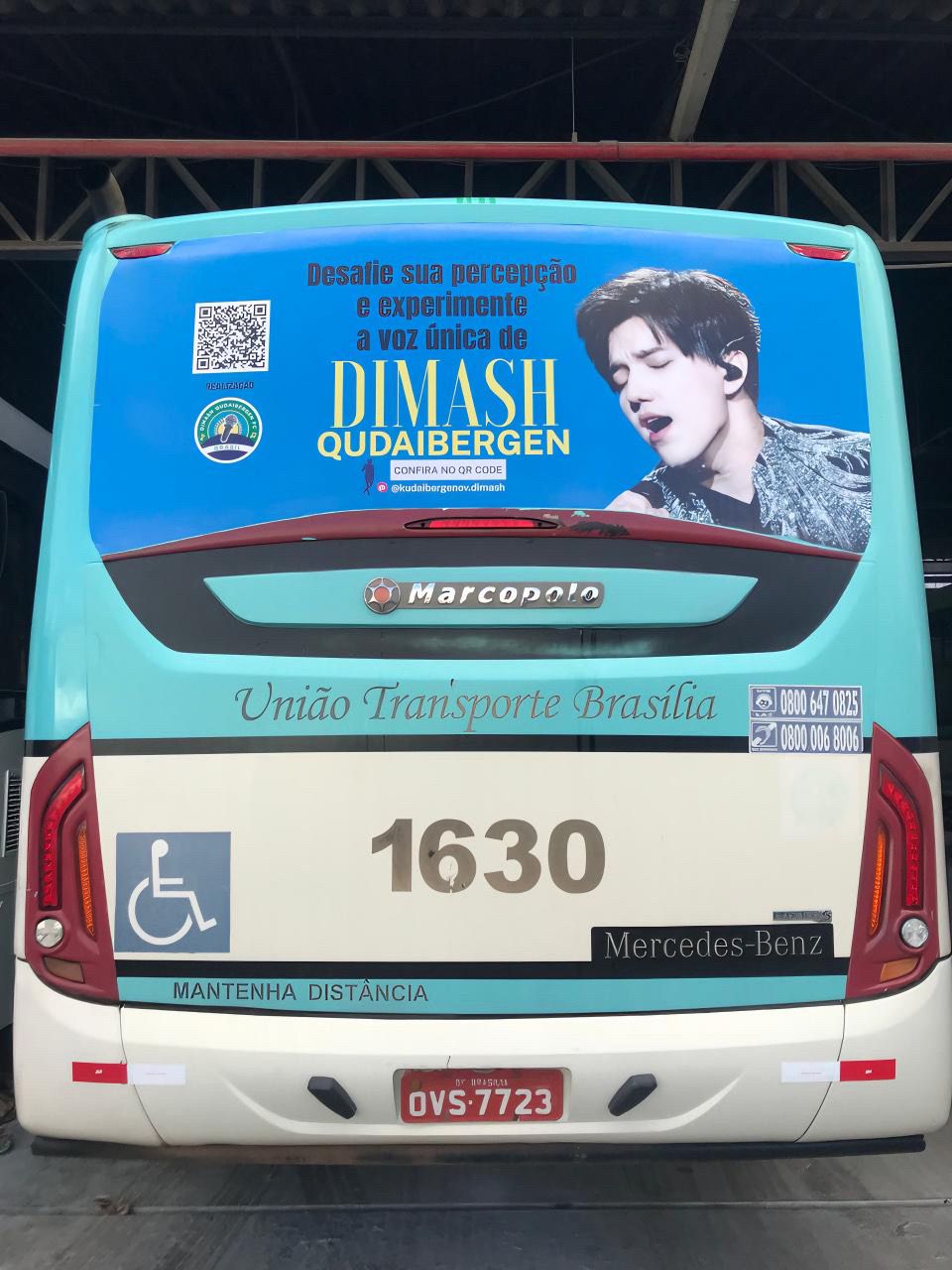 Buses with the image of Dimash appeared in two main cities of Brazil