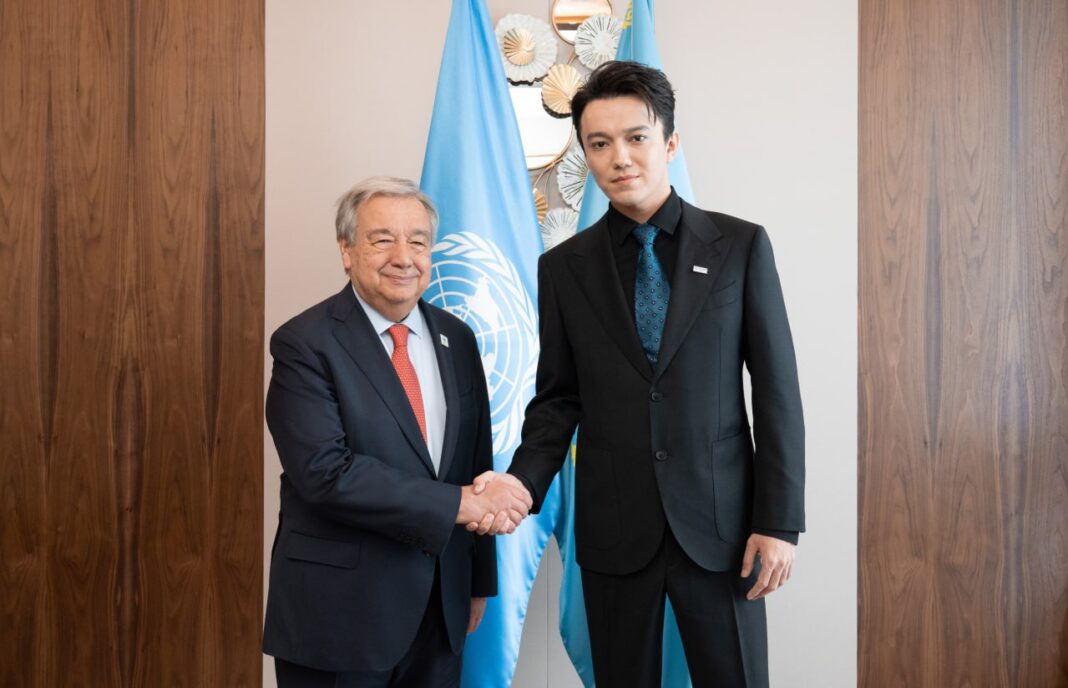 Dimash Qudaibergen met with UN Secretary-General António Guterres