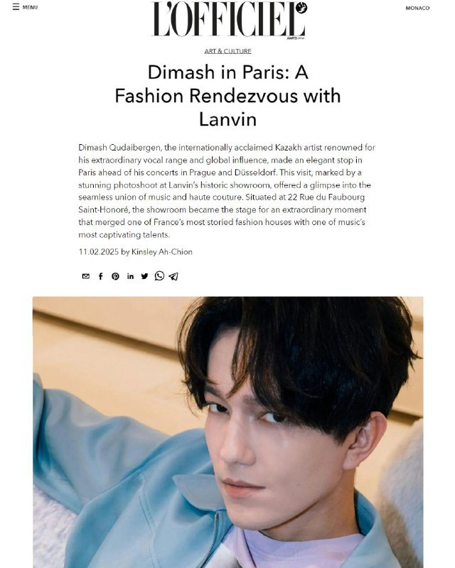 The renowned magazine ROLLING STONE has published an article about Dimash Qudaibergen