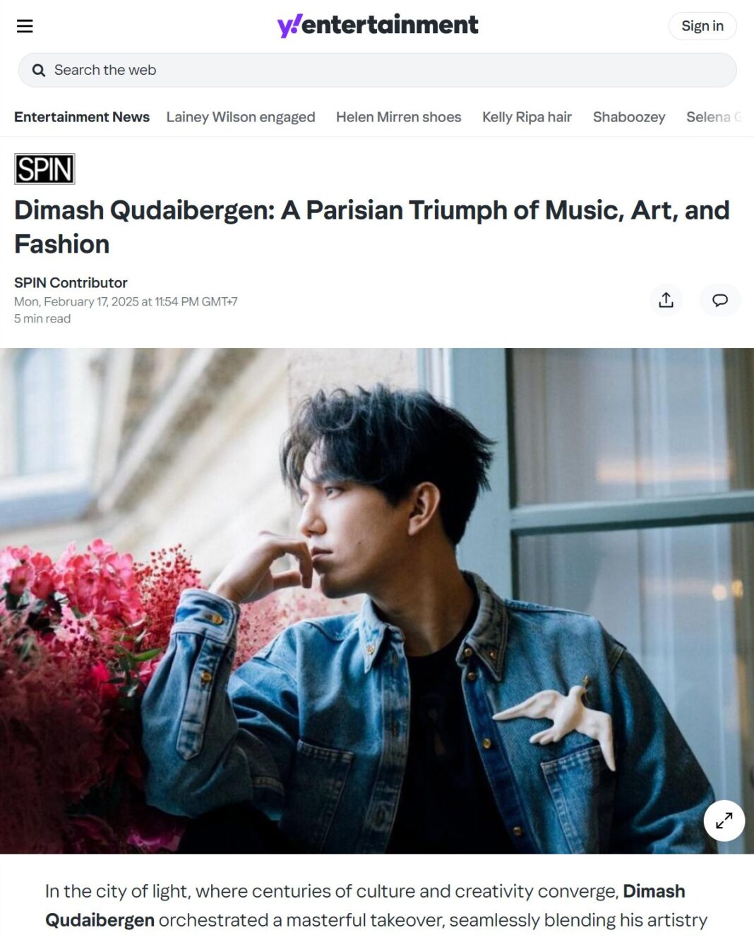 The renowned magazine ROLLING STONE has published an article about Dimash Qudaibergen