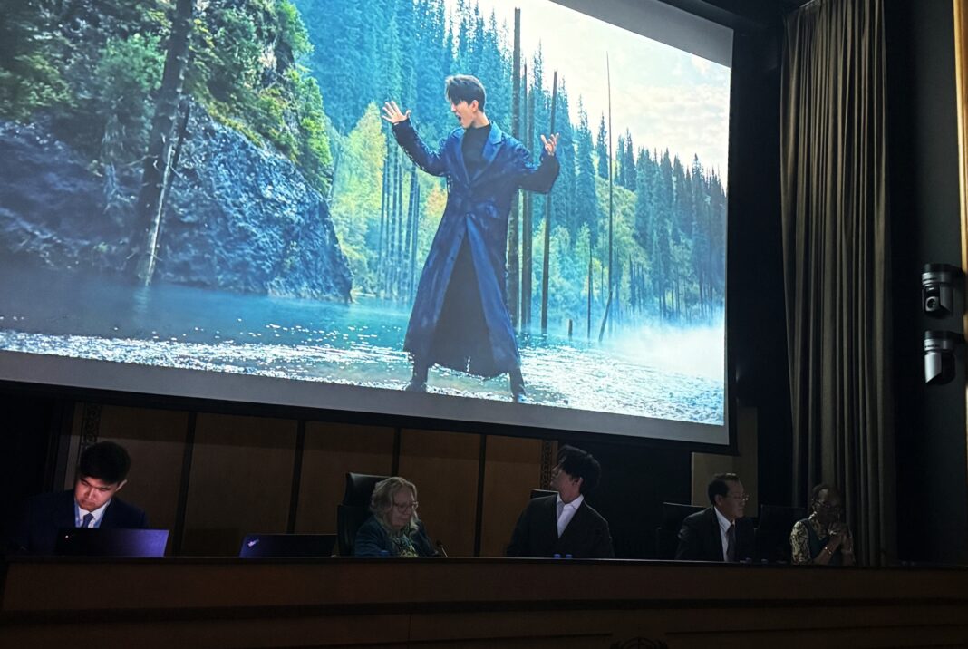 Димаш Кудайберген принял участие в церемонии повторного открытия Казахского зала во Дворце Наций в Женеве